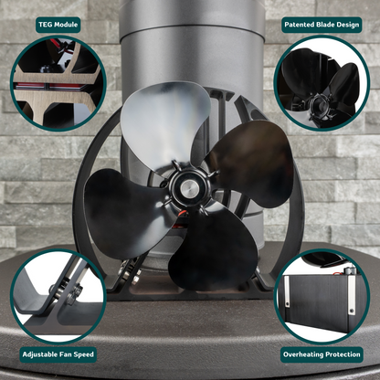 Stove Fan Company Viking Mini Air Stove Fan