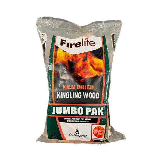 DJ Davies Firelite Kiln Dried Kindling Wood - 1 bag Approx. 3.2 kg